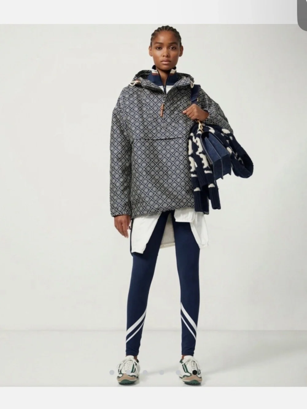 Tory Burch MONOGRAM JACQUARD ANORAK
